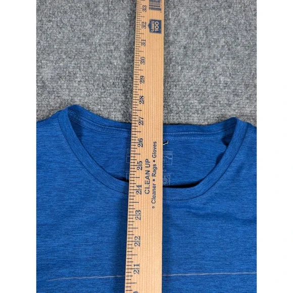 Patagonia Capilene Cool Daily Men Large Blue Long Sleeve Mountain Graphic Shirt - Picture 5 of 6